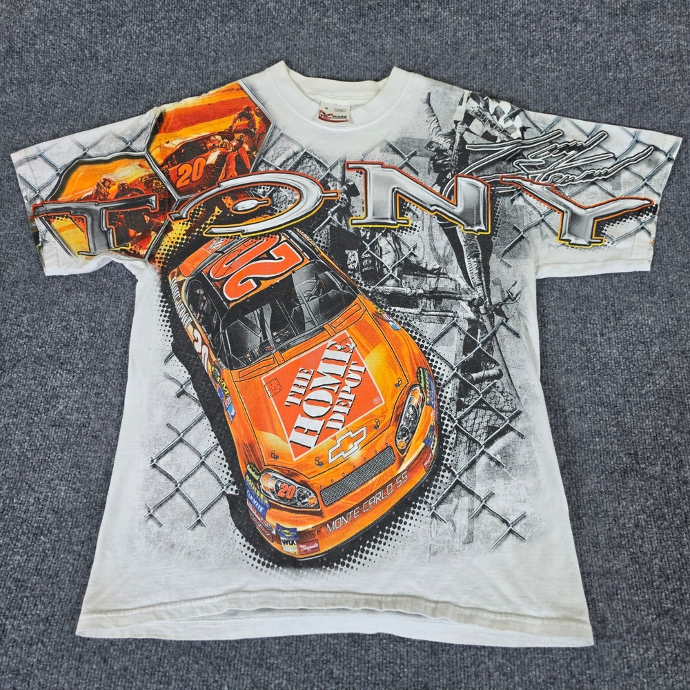 Chase Authentics Tony Stewart Home Depot Nascar All Over Print T-Shirt Mens M